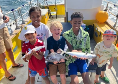 Children Mackerel fishing in Lyme Regis