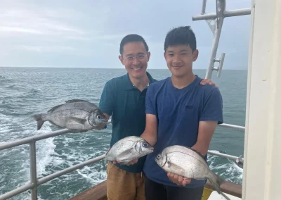 Bream catch when fishing in Lyme Regis